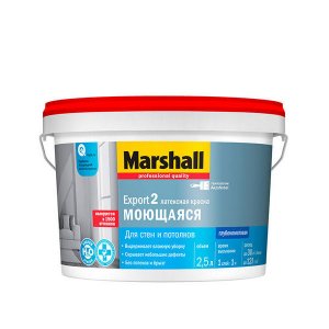 Краска в/д Marshall Export 2 основа BC глубокоматовая 2.5 л
