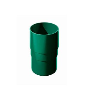 Муфта водосточной трубы пластиковая d82  мм зеленая Технониколь
