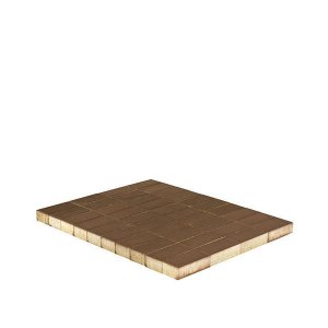 Плитка тротуарная Брусчатка (кирпичик) 100х200х40 мм коричневая