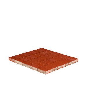 Плитка тротуарная Брусчатка (кирпичик) 100х200х60 мм красная