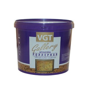 Штукатурка роллерная Gallery VGT “короед” фракция 1,5-2 мм 9 кг