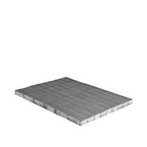Плитка тротуарная Брусчатка (кирпичик) 100х200х80 мм серая