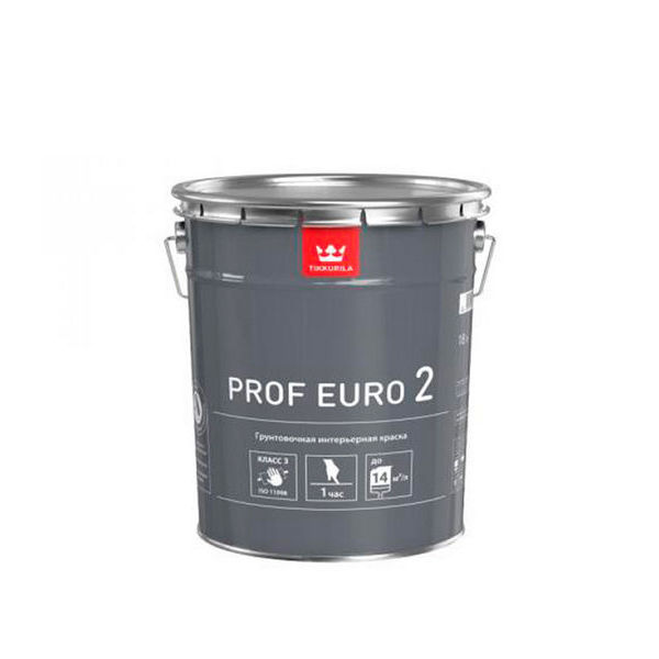 Краска в/д грунтовочная PROF EURO 2 основа VVA гл/мат 18 л