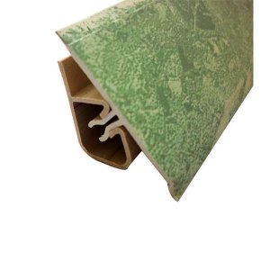 Уголок двухсоставной для кафельной плитки внутренний самоклеящийся 25х25х1800 мм зеленый кимберлит с фурнитурой