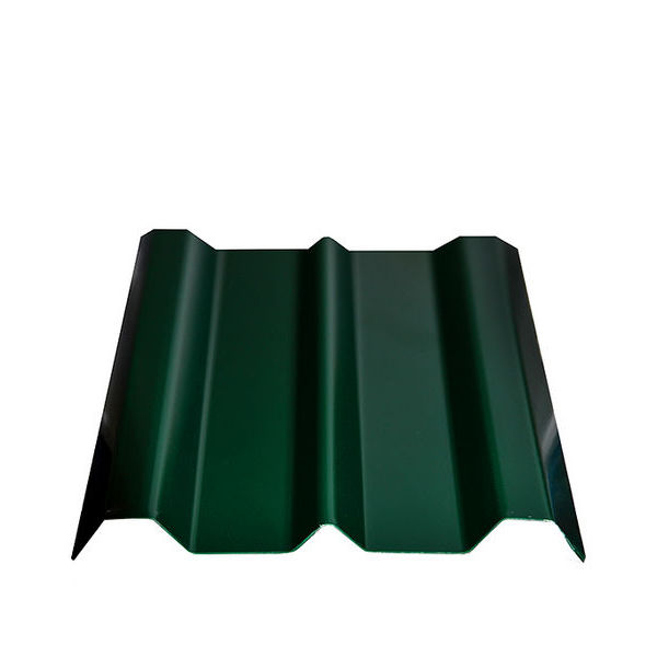 Евроштакетник зеленый толщина 0.4 мм 100х1800 мм